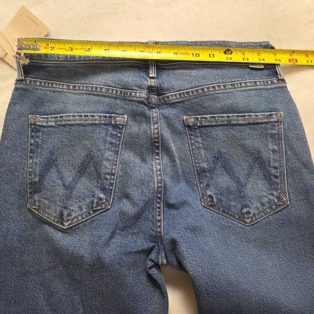 New 30 MOTHER x Anthropologie The Kick It high-rise jeans in Tequila Sunrise - Picture 11 of 12